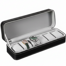 명품 시계 보관함 6구 12구 블랙 가죽 거치대