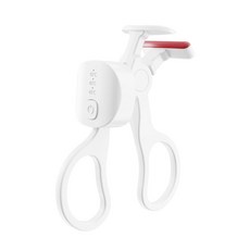 하비앤하트 무선 충전식 속눈썹고데기 3단 온도조절 USB-C 히팅 뷰러, 화이트, FB012