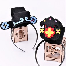 미술샘 DIY 펠트 족두리와 사모관대 사모만들기, 2.사모관대, 합포장, 1개