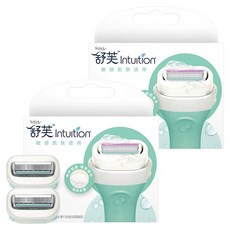 쉬크 인튜이션 여성용 면도기 날 2개입, 2개