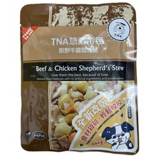 TNA寵物零食 原野牛雞燉時蔬 方便即食 天然食材 無添加, 150公克/包, 1個