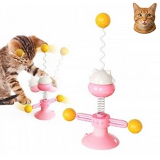 고양이 회전놀이 장난감 핑크 고양이사냥 회전장난감 캣장난감