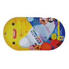 브레스 핏 키즈 화이트 어린이 마스크 1팩3장씩포장 (1장씩계산), 1개, FIT-KID 화이트, 1세트