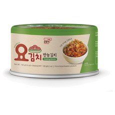 韓國 YOPOKKI 泡菜罐頭 原味細切炒泡菜【懂吃】韓式罐裝, 細切泡菜罐頭(綠色), 1個