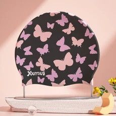 성인 높은 수영 모자 풀 귀를 보호 긴 머리 대형 실리콘 다이빙, 02 8, 01 원 사이즈