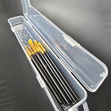 수채화 붓 긴붓 미술 붓통 보관, 1개