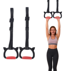 SMABAT 체조링 철봉링 고무 손잡이 길이 조절가능 안심한 재질 1M 2M 레드 블루