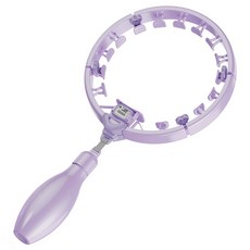 智能計數呼拉圈 健身器材 智能呼拉圈 腹肌訓練器 居家健身 瘦肚子神器, 木槿紫,豪華大甩力【智能計數 可調大小】, 1個