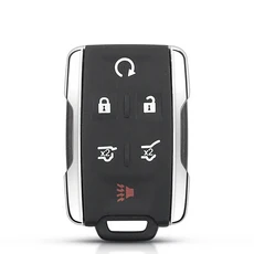 KEYYOU 4 버튼 Chevrolet Silverado Colorado GMC Sierra 용 스마트 원격 키 2014-2106 2017, 04 5 Plus 1 Buttons
