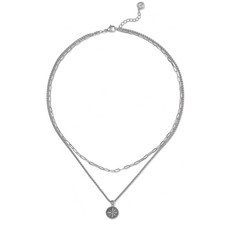 JBANS CLASSIC 앤틱샤인 팬던트 06레이어드 체인목걸이 (C2503-AN891_SV)