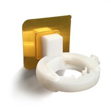 꾀조은 올인원 공중부양홀더 샴푸 손소독제 걸이, 2개, 올인원 공중부양홀더(골드)