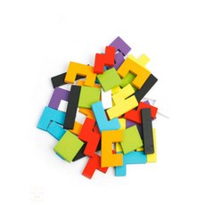 끄니스토어 테트리스 퍼즐 40PCS 모양맞추기 원목교구