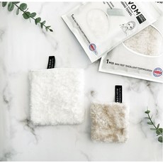 韓國 NAEILVOM 毛孔清潔卸妝洗顏巾 卸妝洗臉去角質三效合一洗臉巾, 1個, 小尺寸 8x9cm, 1片