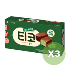 말차 티코 아이스크림, 3개, 510ml