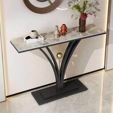 복도콘솔 장식 철제 북유럽 상품 대리석 골드 창가 거실, L. 블랙이탈리아그레이 150x30x80