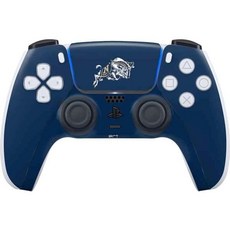스키니 데칼 게이밍 스킨 PS5 컨트롤러 호환 공식 라이선스 미국 해군사관학교 빌 더 고트 디자인, Blue - USNAVL03