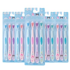 산리오 컬러 어린이 칫솔, 5개, 4개입