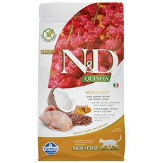 法米納 ND 貓糧 全系列 貓飼料 無穀/低穀 300g-1.5kg 小包裝, 1個, QC3黎麥皮毛-鵪鶉椰子1.5kg