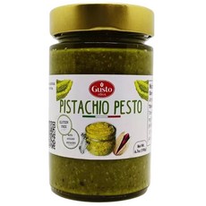 GUSTO ETNA 스프레드 구스토 에트나 시칠리아 피스타치오 페스토 페이스트 무가당 6.7온스190g 짭짤한 토핑, 1개, 190g