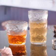 冰川玻璃杯 - 晶透質感，冷熱皆宜，簡約時尚，品味生活, 高款, 1個