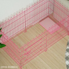 울타리 강아지펜스 반려견 강아지휀스 애견 펜스 가림막, 1개, 핑크 60x60 6개세트 B