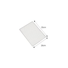 캠핑장 바베큐용 격자 석쇠 35x25cm
