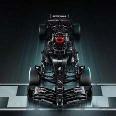 포뮬러 레이싱카 조립블록 대형 정밀 디테일 전시용, 1개, F1 (듀얼 모드 동적)