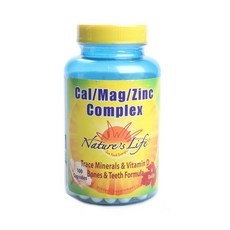 Nature's Life 鈣鎂鋅綜合膠囊, 1個, 100 件