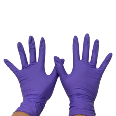 【戴康】NBR無粉手套 (100入)【厚款】, 紫色, 大(L), 1盒