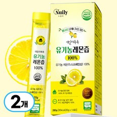 데일리톡톡 첨가물없는 유기농 NFC 레몬 착즙 레몬즙 스페인산 지중해 레몬주스 100% 착즙액, 280g, 2개
