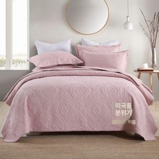 침대 여름 이불 봄 배게카바 순면 덮개 미국 유럽식, 마스터드 코넬리언 핑크