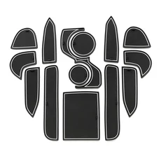 LUCKEASY 안티 슬립 게이트 매트 기아 K4 2025 인테리어 액세서리 고무 도어 홈 패드 미끄럼 방지, 01 NO 25K4 WHITE