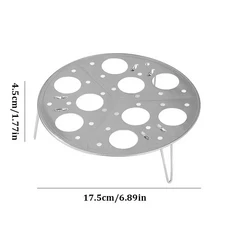 실용적인 스테인레스 스틸 접이식 계란 랙은 야채를 증기를 낼 수 있습니다 다기능 주방 요리 용품, 01 one size