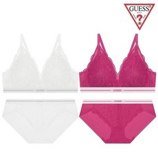[백화점정품] 게스 언더웨어 [선물포장] 스트링 레이스 볼륨 브라렛 햄팬티세트 2종 택1 OCWBRBPC92