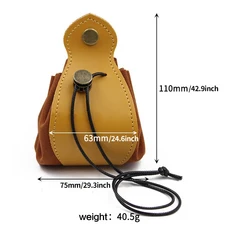 가죽 주사위 트레이 디자인 바이킹 스타일 빈티지 중세 드로스트링 파우치 D & 역할 놀이 RPG 게임 선물 동, 02 Brown