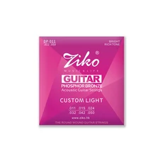 ZIKO 어쿠스틱 기타 스트링 고탄소강 육각 합금 인청동 와운드 부품 및 액세서리, 13 1Pcs DP-011