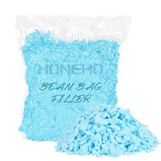 HONEHO 분쇄 메모리 폼 빈백 필러 1.6kg(3.5파운드) 하이 리바운드 스터핑 빈백 베개 쿠션 강아지 침대 및 DIY 공예용, HONEHO 분쇄 메모리 폼 빈백 필러, 1.6kg(3