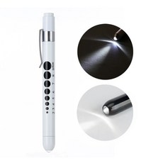 동공펜 LED 라이트펜 간호사 군인 군대 훈련소 불빛 후레쉬 볼펜 펜, 1개, 화이트