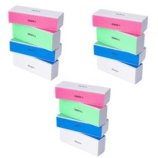 올 트러스트 손톱 연마 광내기 네일 케어 손톱 브러시 스펀지 파일 손톱 파일 발톱 갈이 12개 세트