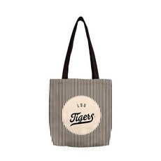 Logo Brands NCAA Ohio State Buckeyes Classic Canvas Tote Bag – Lightweight Build Fashionable Stri