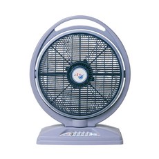 惠騰14吋手提箱電扇 台灣製造 輕巧手提方便移動 多段風速調整, 灰色, FR-401