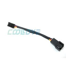 小白的生活工場 12V風扇降壓線 3PIN公對母 可測速 電阻型降低30%風扇轉速, 1個