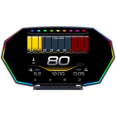 well ray 觸碰式抬頭顯示器 F11 PRO，觸碰操作，多功能顯示，高亮度LED螢幕, 1套裝, 通用型-日系歐系車款2008年後