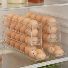 다르앤 2P 자동 계란 보관함 트레이, 2개, 투명