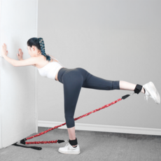 지비와이 도어앵커 여자힙업운동 친환경TPE 탄성 튜빙밴드, 1개, 블루