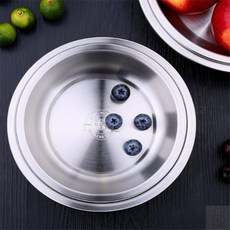 윤스스토어 원형 스텐그릇 라면그릇