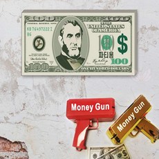 보용상점 머니건메세지지폐 100달러 100p 돈쏘는총지폐