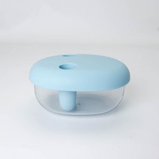 손가락집게형 간식통 스낵박스 휴대용 보관함 과자, 1개, 라이트블루