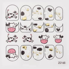 로모네일 데코스티커 113종 모음 셀프네일아트재료 네일데칼, 로모데코 ZC165, 1개