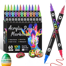 시스슈 아트 트윈마카펜 아크릴 페인트 마카펜 세트, 1세트, 120색